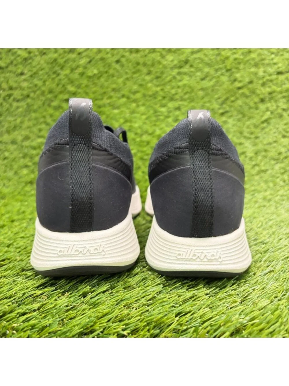 Allbirds Strider Womens Size 8.5 Black White Athletic Running Shoes Sneakers